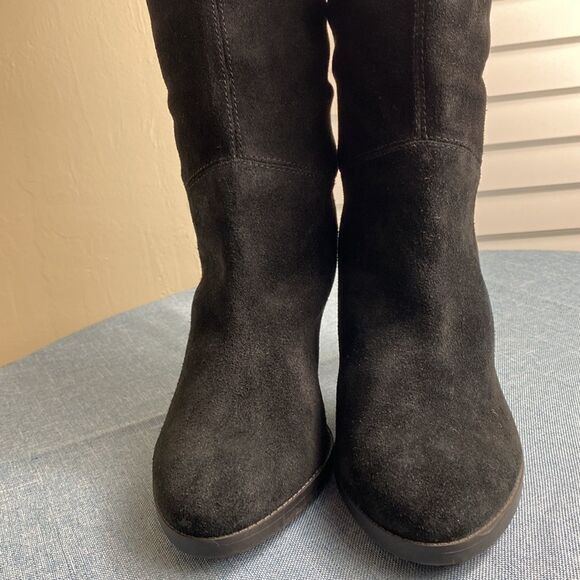 Nine West black over-the-knee heeled boots size 6.5 - Picture 2 of 13